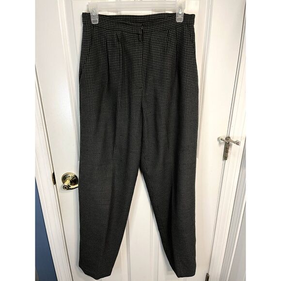 Vintage Trio New York Green and Black Wool Blend Pant Suit Set Size 8 - Picture 6 of 8